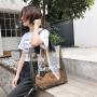 Wholesale PVC Transparent Travel Shopping Bag Large Capacity One Shoulder Tote Beach Bag