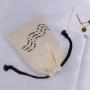 Custom Muslin Cotton Pouch Promotional Small Natural Calico Cloth Drawstring Gift Jewelry Dust Bag