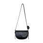 Wholesale Korea PU leather vegan Fashion flip cover women's shoulder bags Crossbody Semicircular small bag Women's Messenger Bag