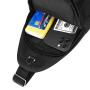 ZR518 Mens Chest Bag Vest New USB Shoulder Bag Sports Travel Cross Body Bag Leisure Solid Color Oxford Cloth Sling Chest