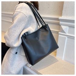 High Quality 2024 Lady Bucket Handbags New Shoulder Large Capacity Workplace Bag Crossbody Simple Shoulder Crossbody Bag PU Bag