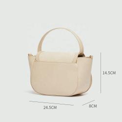Custom Wholesale 2024 New Fashion Vintage Genuine Leather Handbags Sling Shoulder Crossbody Bag For Women