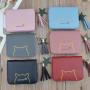 Ladies Cute Small Leather Multi-function Short Wallet Mini Trend Fashion Student Coin Purse Credit Card Clutch Bag Free Shipping