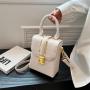 2022 New Korean Versatile One Shoulder Crossbody Fashion Small Square Bag Vintage Bag Women