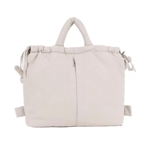 CHANGRONG Custom Large Capacity Casual Nylon Women Handbags Lady Shoulder Bag Padded Soft Puffer Backpack Bag