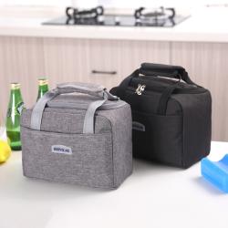 Gelory Portable Lunch Bag Thermal Insulated Lunch Box Tote Cooler Handbag Bento Pouch Dinner Container School Food Storage Bags