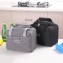 Gelory Portable Lunch Bag Thermal Insulated Lunch Box Tote Cooler Handbag Bento Pouch Dinner Container School Food Storage Bags