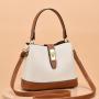 Popular shoulder bucket handbags for women luxury pu leather bags women handbags ladies luxury designer purses wholesale
