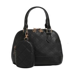 Boston 2024 Ladies Handbag Set Fashionable Portable Women's Bags with Versatile Texture and Niche Design Featuring Two Pieces