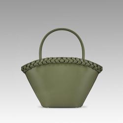 Handbag Factory Custom 2024 Newest Fashion Ladies Hand Bags Luxury Pu Leather Woven Basket Design Women's Bucket Handbags