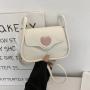 Caring Young Girl Bag 2022 Autumn Fashion Simple Crossbody Bag Fashion Texture One Shoulder Underarm Bag