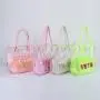 Keymay Stock New 10 Colors Waterproof PVC Transparent Clear Bag Custom Designer Women Ladies Portable Clear Tote Bag