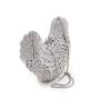 Wholesales Women Unique Fully Diamond Evening Crystal Bird Clutch Purses Mini Metal Wedding Party Bag Bridal Clutches