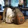 Mini Backpack Cross border Fashion PU Spring New Old Flower Crossbody Chest Bag