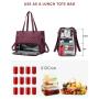 LOVEVOOKNew 2pcs elegant ladies shoulder bags luxury daily insulated cooler bag school business waterproof women laptop handbags