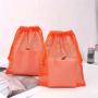 Custom Logo Label Nylon Mesh Drawstring Bag For Skincare Packing Wholesale Nylon Mesh Net Bag
