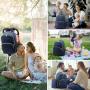 LOVEVOOK All-in-One design Multifunction mummy backpacks baby nappy bags with changing Pad large travel baby diaper bag backpack