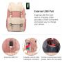 LOVEVOOK 2021 custom logo OEM ODM Women Back pack casual Working bags with USB Port ladies Travel Laptop School Backpacks
