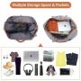 Sucipi 2022 Weekender Bags Canvas PU Leather Gym Duffle Bag with Shoe Compartment Large Capacity Men Women Travel Lagguge Bags