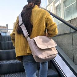 Korean Style Vintage Casual Crossbody Bag Small Artistic Canvas Shoulder Bag Fashion Student Reusable Bag