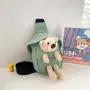 Wholesale Children Crossbody Bag Cute Bear Canvas Chest Shoulder Sling Bag for Kids Boys Girls