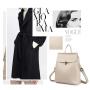 LOVEVOOK college carryon bag girls teenagers Luxury vintage travel female shoulder bag ladies backpack genuine leather backpacks