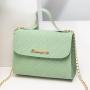 2024 Autumn/Winter Leisure Simple Handbag Women's New Cross-Border Portable Bag with Embossed Chain Small Square Bag Wholesale