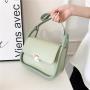 Fashion Pu Fashion Solid Color Embroidered Thread Women's Shoulder Bag Luxury Handbags For Women Famous Brands