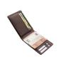 Factory Wholesale Business Travel Waterproof RFID Genuine Leather Men Money Clip Card Wallet With Double Flap Design