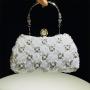 New fashion evening bag women's handmade flower beaded sequin Ladies hand bags banquet wedding party bag