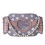 Sweet Girl Crossbody Bag Cute Pearl Handbag Ins Dot Love Candy Lady Single Shoulder Chain Bag Simple Trend Pu Lock Cute Girl Bag