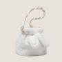 2024 Custom Vegan Fur Bucket Bag Rabbit Ears Cross Body Bags With Leather Shoulder Straps