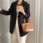 Wholesale Soft Pu Leather Handbag Women Pu Leather Tote Handbag High-capacity Shoulder Bag For Girls