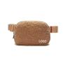 Custom Luxury Plush Crossbody Fanny Pack Purses Chest Sling Bag Travel Running Shoulder Everywhere Fleece Belt Bag