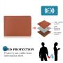 Slim Leather Wallet For Men Front Pocket Wallet Id Window Card Case With Rfid Blocking