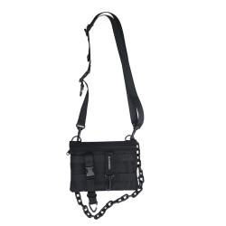 Spring 2021 new street cross-body bag men and women fashion brand small bag casual personality hip hop shoulder bag fashion dual