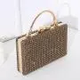 HR681 Women New Designed Diamond Brightly Clutch Handbag Fashion Retro Dinner Bag Ladies Luxury Metal Handheld Party Bag