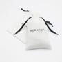 High Quality Cotton Linen Makeup Gift Drawstring Packaging Bag White Soft Cotton Dust Skincare Cosmetic Pouch