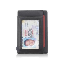 High Quality Genuine Leather Id Working Holder Cover Men Leather Credit Card Holder
