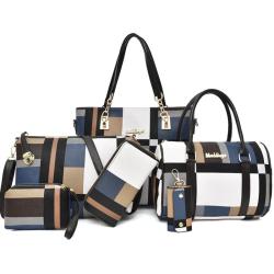 ZR302 New Zimu Bag 2023 Versatile Large Capacity Women's Bag Six Piece Set Wallet One Shoulder Crossbody Handheld Simple