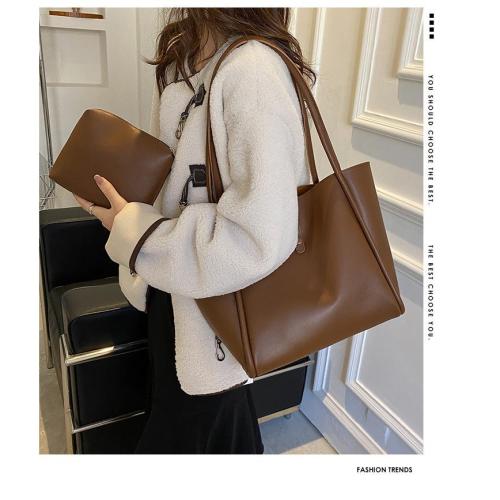 New Women's bag Simple Tote Large capacity spring summer fashion shoulder bagsac sac tendance  2024  pochette sac femme