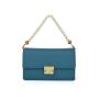 Luxury Wholesale high quality pearl handle metal lock closure shoulder bag for designer lichee pattern