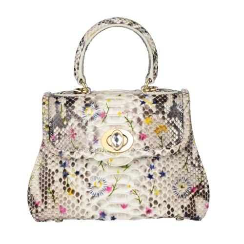 Vintage Genuine Snake skin Leather Women Handbag