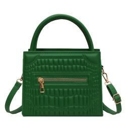 HR662 New Fashion Women's Handbag Fashion One Shoulder Underarm Women's Tote Bag PU Casual Solid Color Square Crossbody Bag