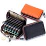 Custom fashion women coin purse leather mini wallet rfid blocking leather coin purse wallet for women