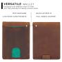Slim Leather Wallets For Men Rfid Blocking Bifold Leather Minimalist Front Pocket Wallets Money Clip Thin Mens