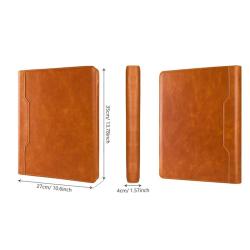 A4 letter sized papers soft good leather Portfolio Case leather Portfolio Organizer