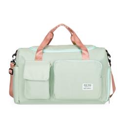 Custom Logo Women Men Workout Tote Sports Gym Bag Travel Duffel Bag With Shoes Compartment