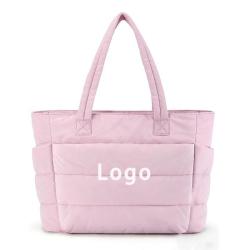 New style women's handbags lightweight fluffy tote bags suitable for travel work custom winter handbags ladies bag