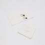 High End Silver Logo Brush Flap Cotton Canvas Jewelry Pouch Envelope Mirror Gift Bracelet Jewelry Packaging Bag